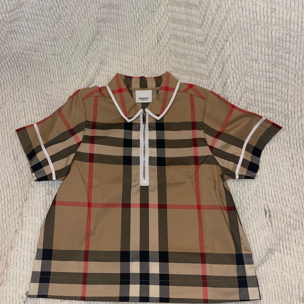 BURBERRY UNISEX SHIRT KIDS size 10Y